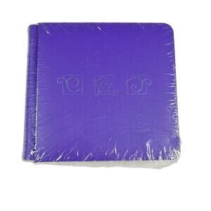 Creative Memories 7x7 Purple Lilac Scrapbook Album Make a Wish White Pages
